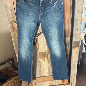 Wrangler medium Blue bootcut Jeans. Size 11/12 x 34” length